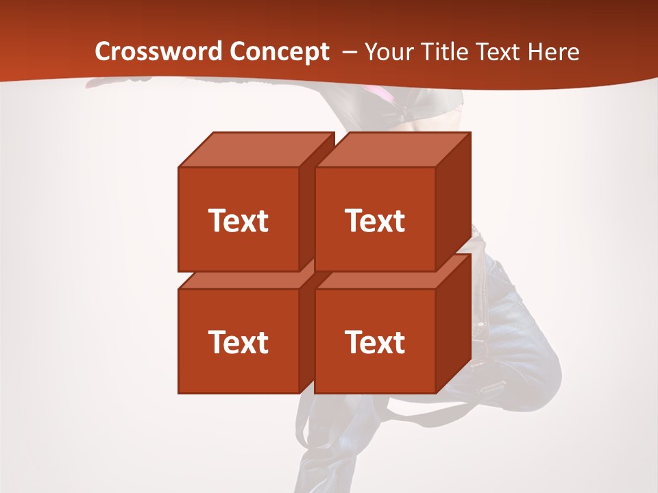 Active Woman Dancer PowerPoint Template