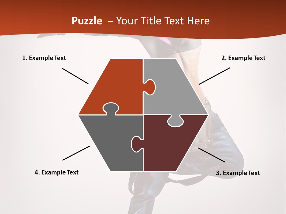 Active Woman Dancer PowerPoint Template