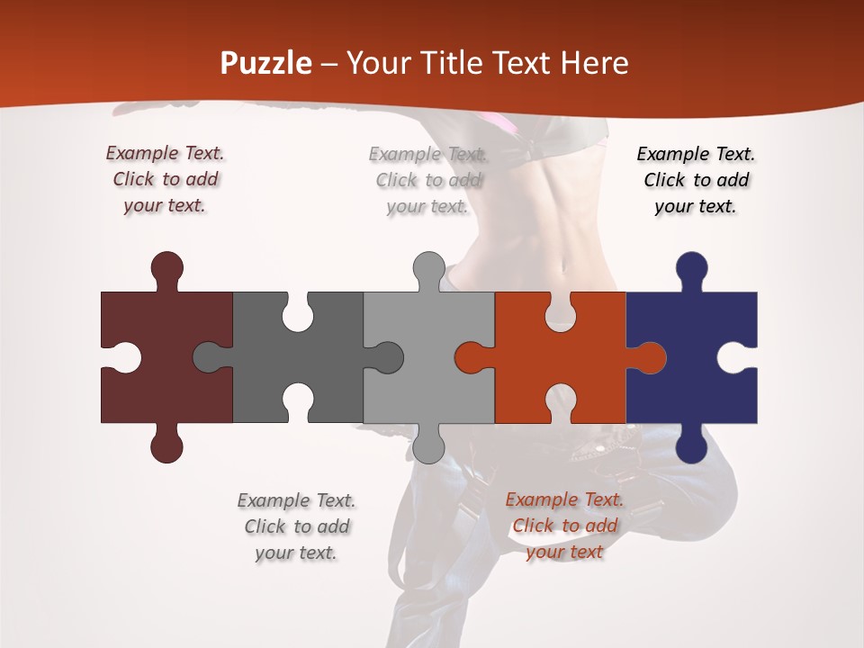 Active Woman Dancer PowerPoint Template