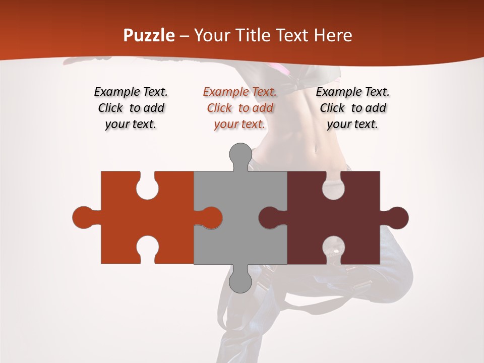 Active Woman Dancer PowerPoint Template