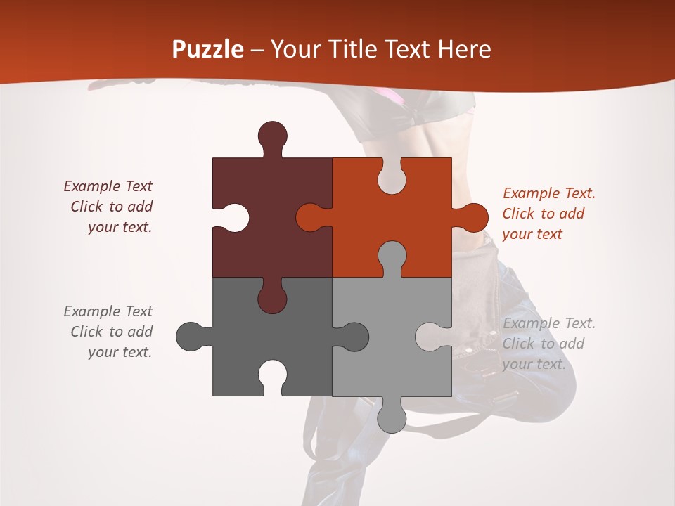 Active Woman Dancer PowerPoint Template