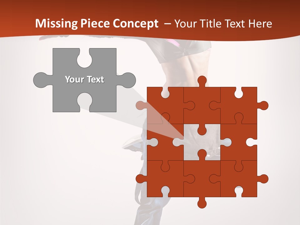 Active Woman Dancer PowerPoint Template