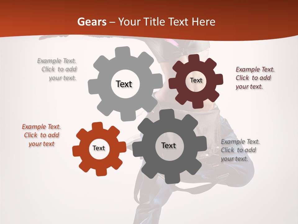 Active Woman Dancer PowerPoint Template