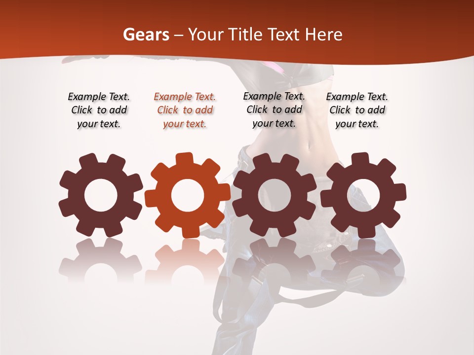 Active Woman Dancer PowerPoint Template