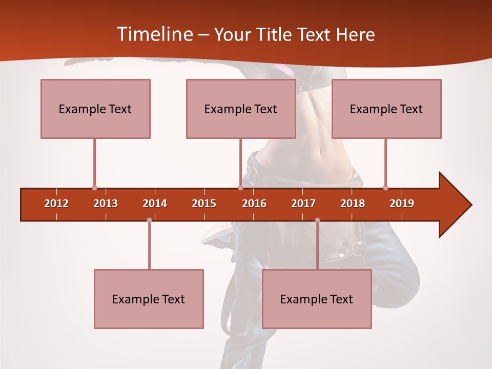 Active Woman Dancer PowerPoint Template