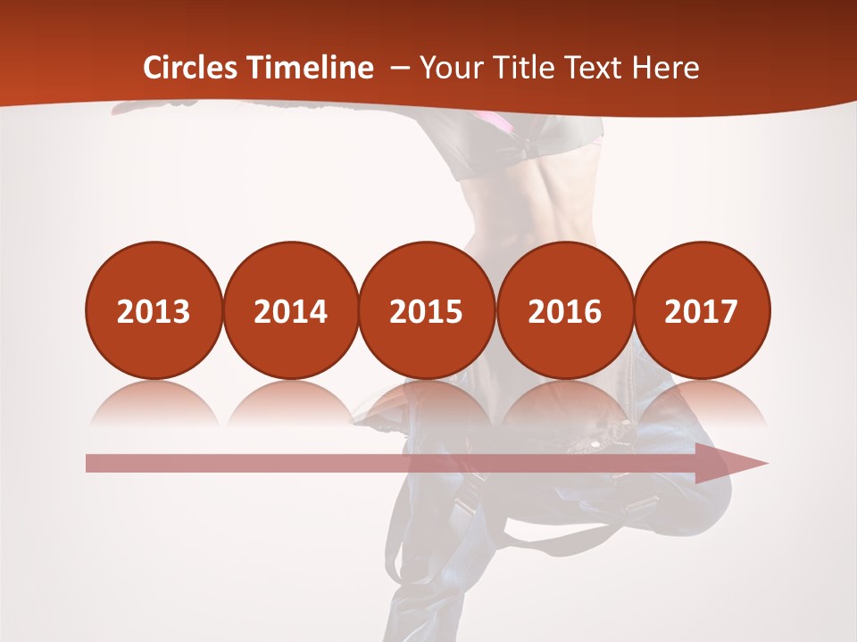 Active Woman Dancer PowerPoint Template