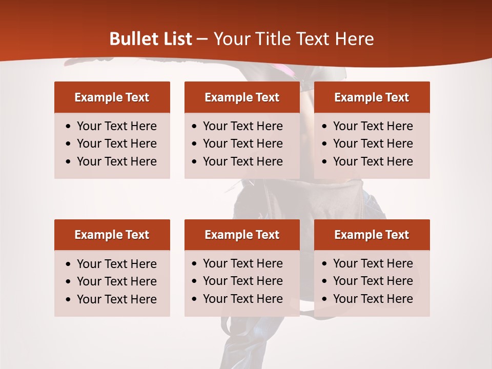 Active Woman Dancer PowerPoint Template
