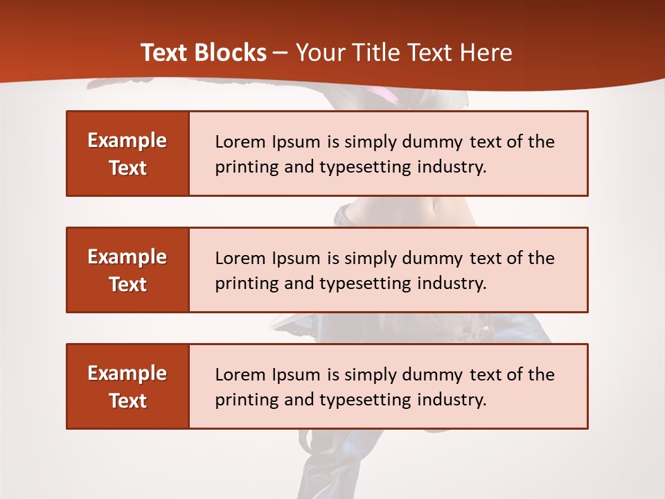 Active Woman Dancer PowerPoint Template