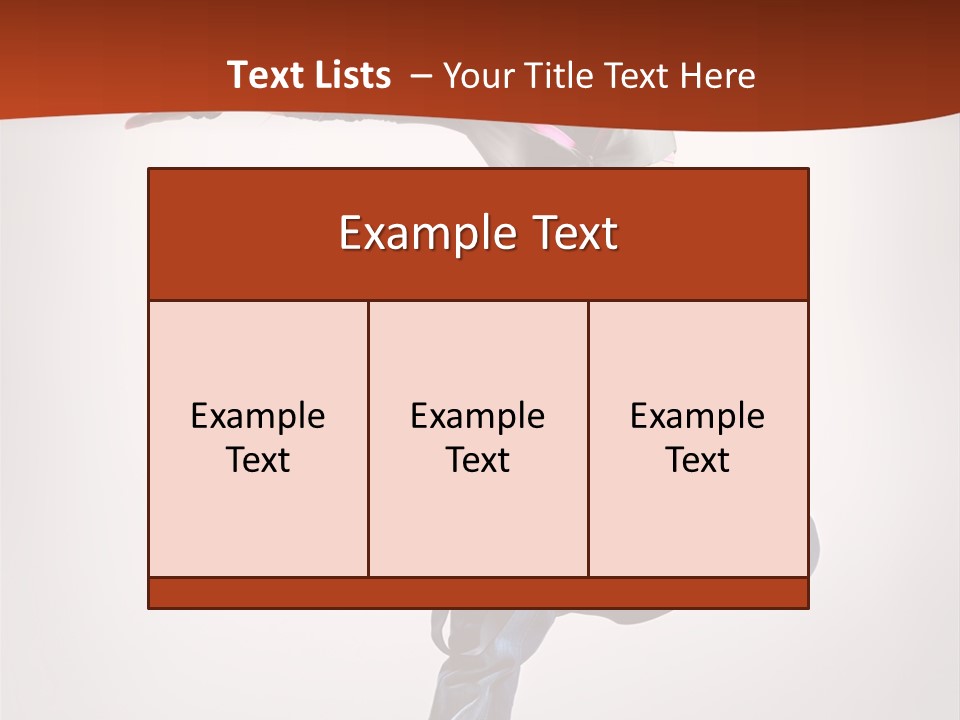 Active Woman Dancer PowerPoint Template