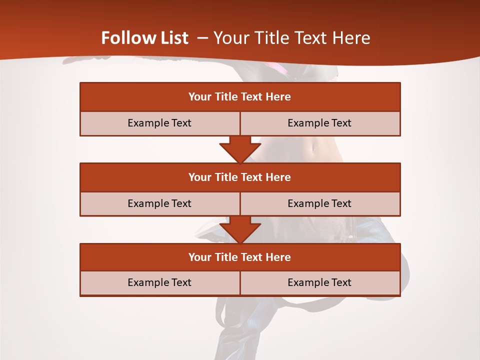 Active Woman Dancer PowerPoint Template