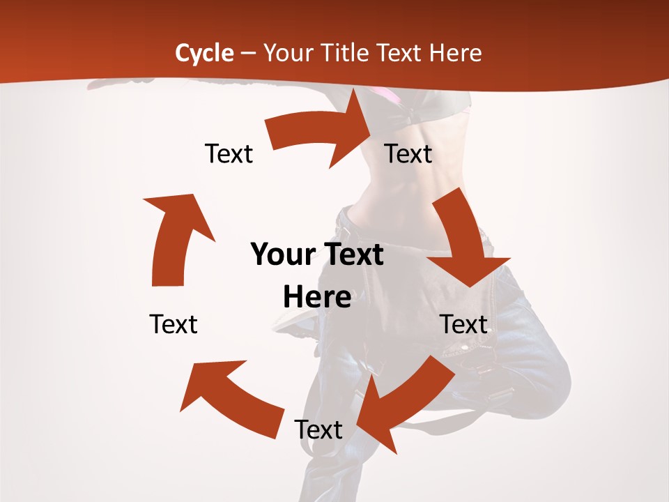 Active Woman Dancer PowerPoint Template