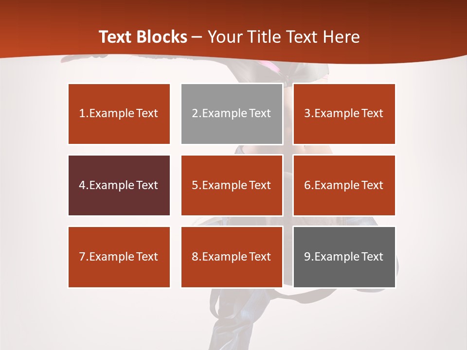 Active Woman Dancer PowerPoint Template