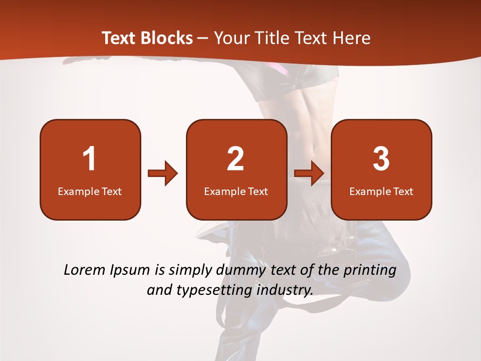 Active Woman Dancer PowerPoint Template