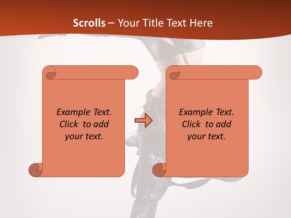 Active Woman Dancer PowerPoint Template