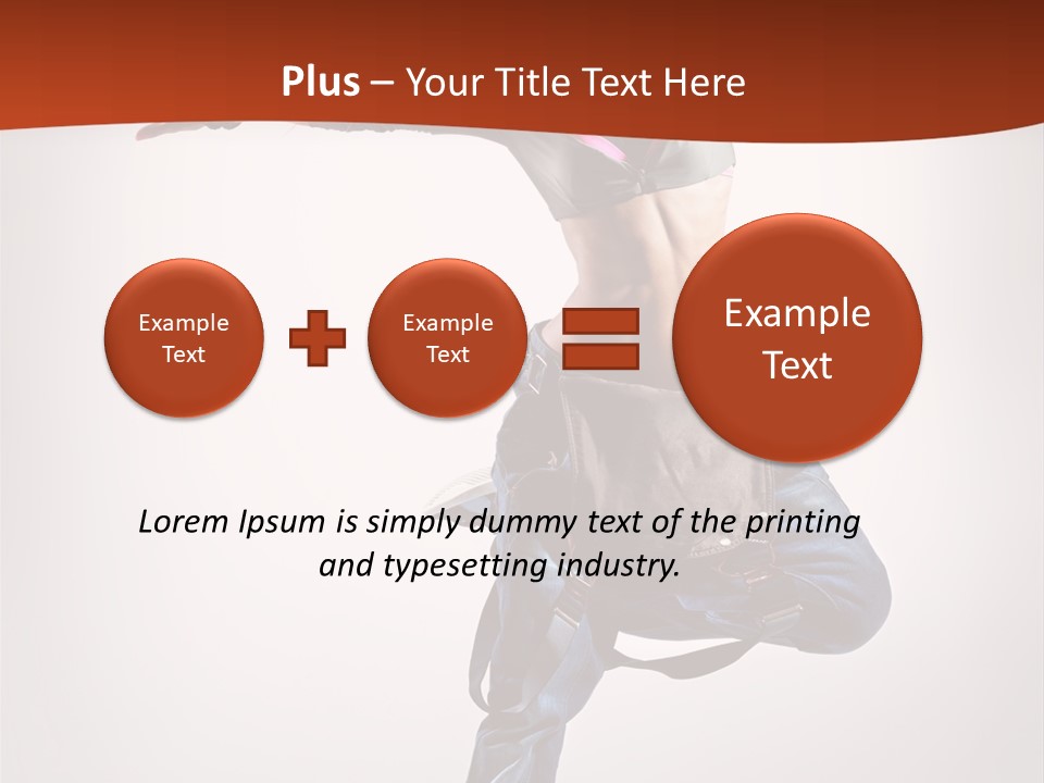 Active Woman Dancer PowerPoint Template