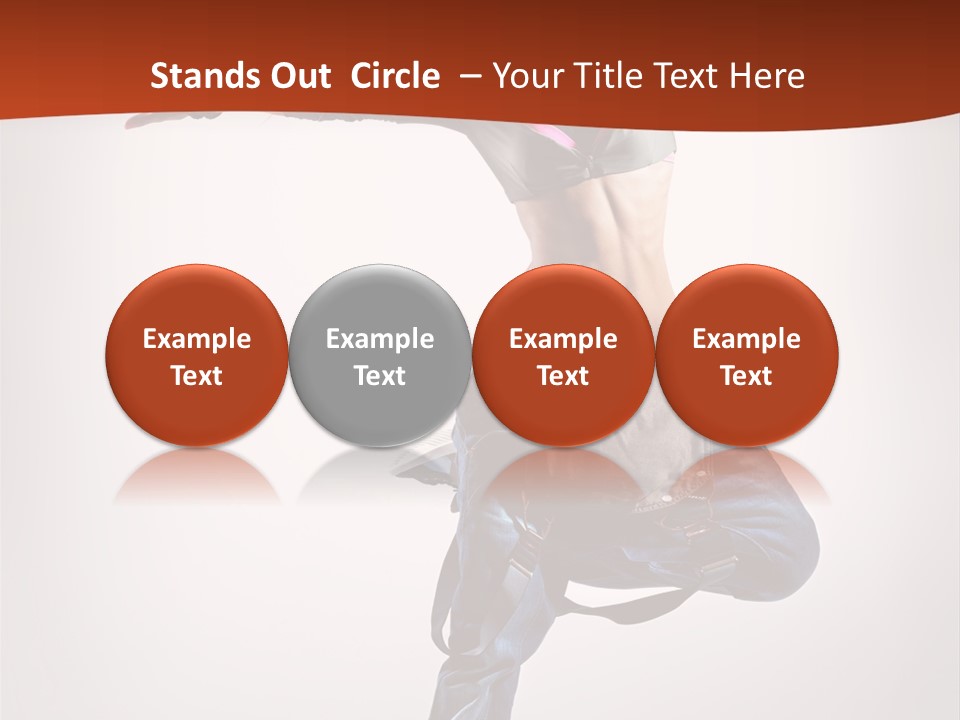 Active Woman Dancer PowerPoint Template