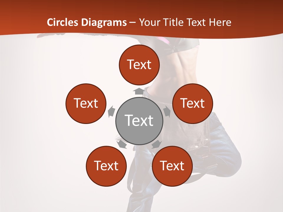 Active Woman Dancer PowerPoint Template