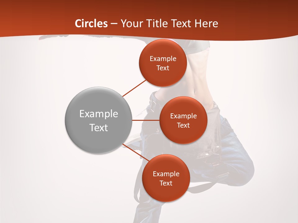 Active Woman Dancer PowerPoint Template