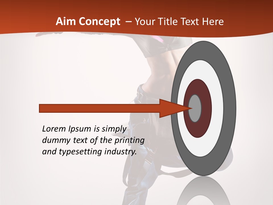 Active Woman Dancer PowerPoint Template