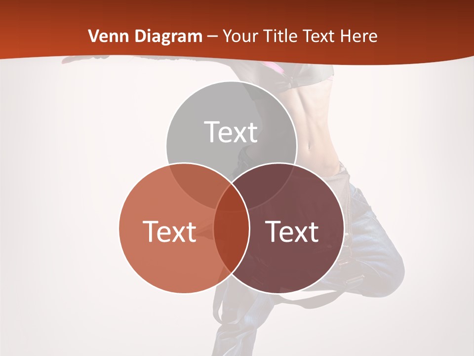 Active Woman Dancer PowerPoint Template