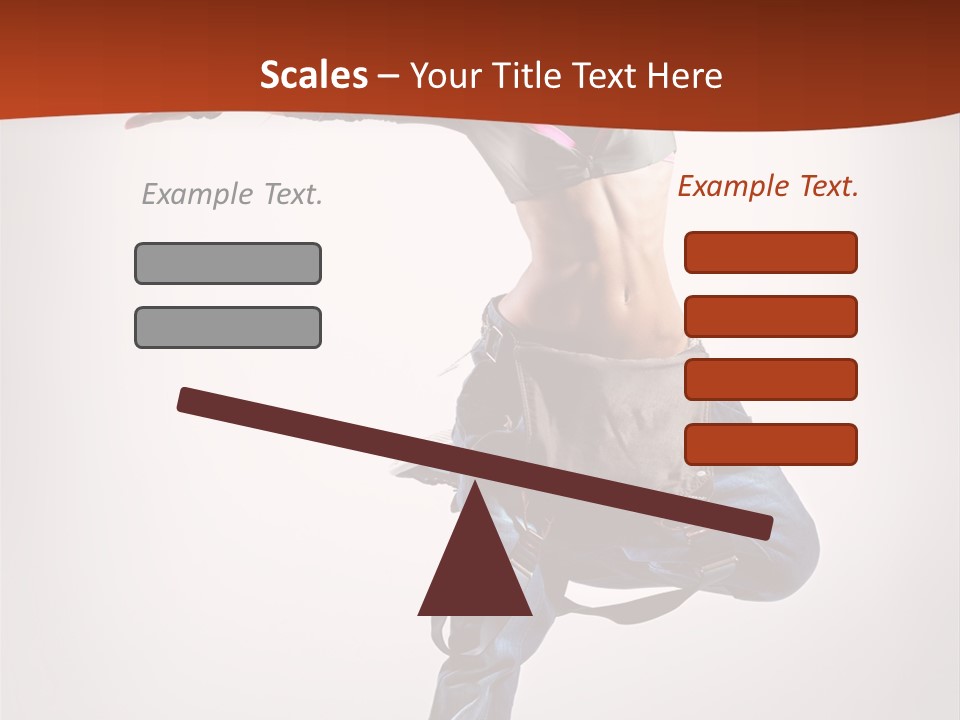 Active Woman Dancer PowerPoint Template