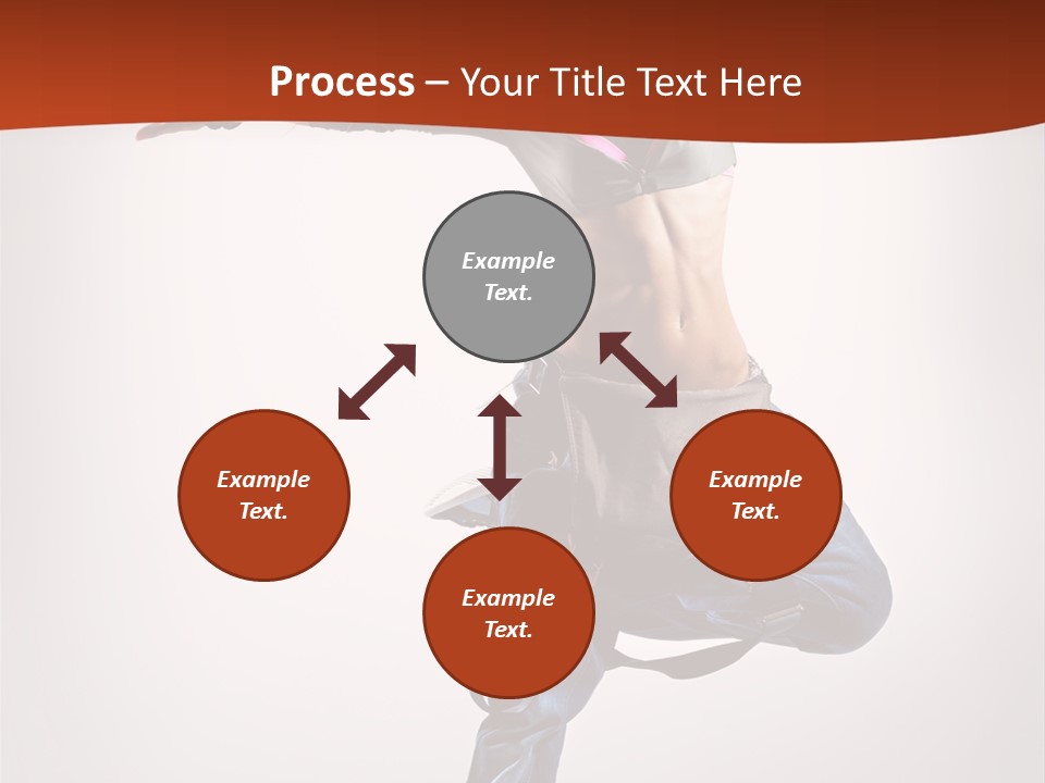 Active Woman Dancer PowerPoint Template