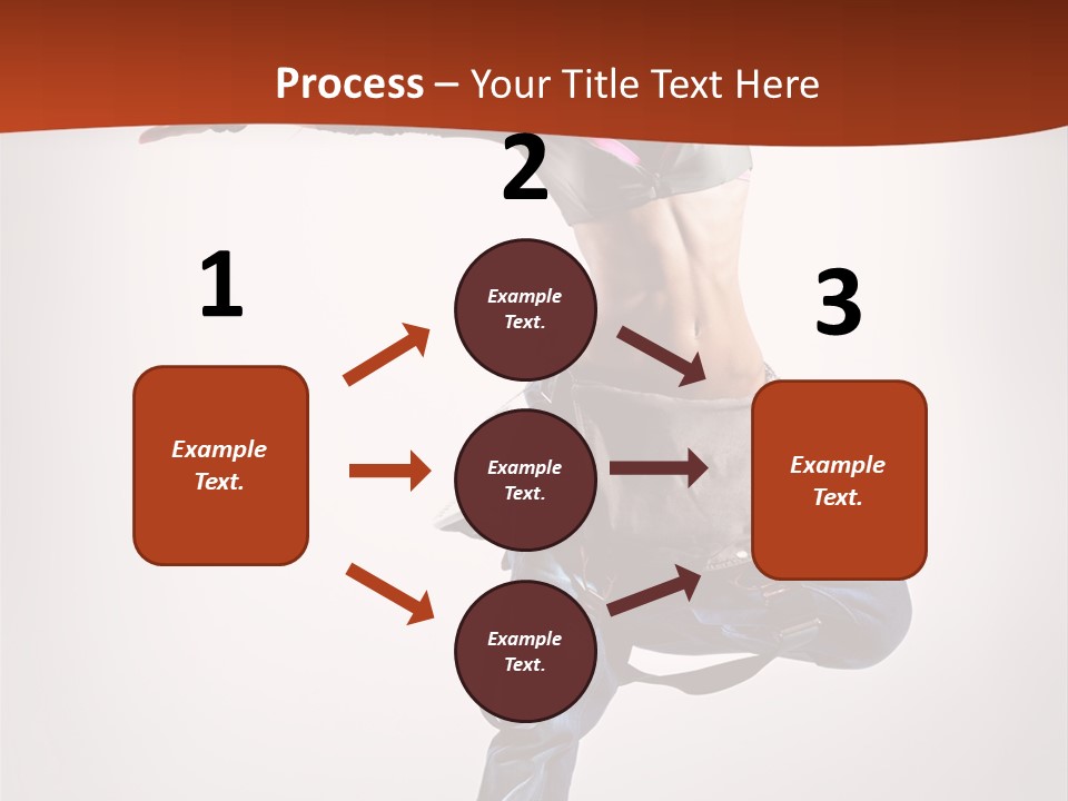 Active Woman Dancer PowerPoint Template