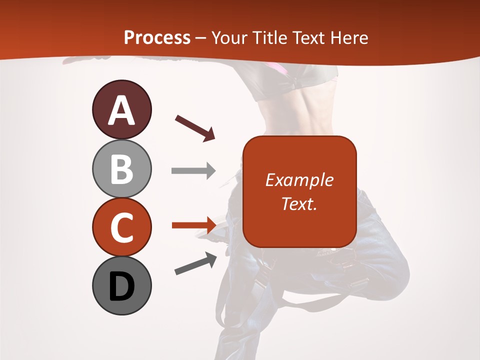 Active Woman Dancer PowerPoint Template