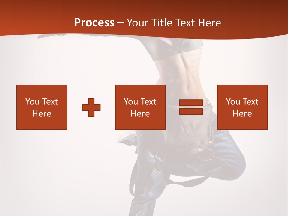 Active Woman Dancer PowerPoint Template