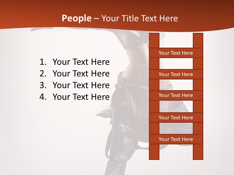 Active Woman Dancer PowerPoint Template
