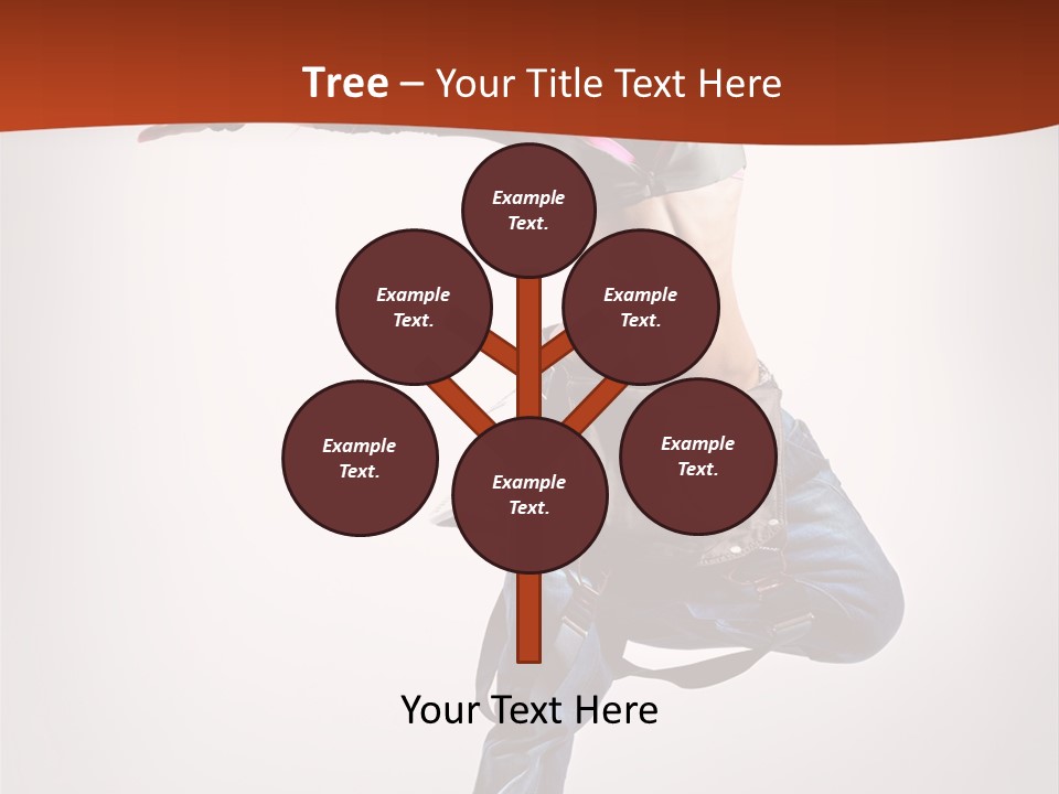 Active Woman Dancer PowerPoint Template