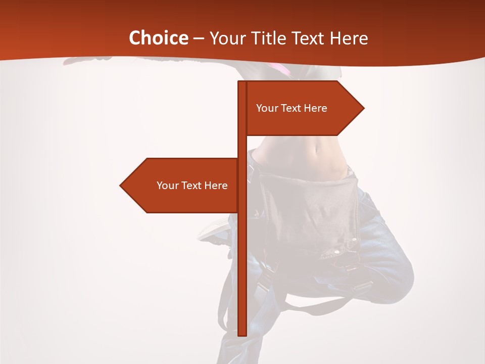 Active Woman Dancer PowerPoint Template