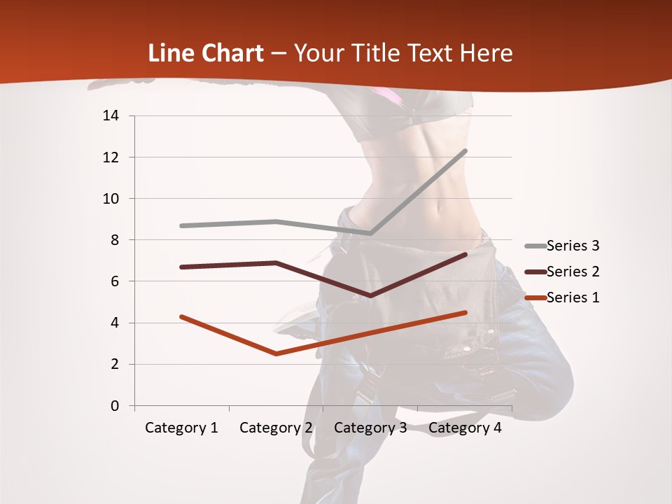 Active Woman Dancer PowerPoint Template