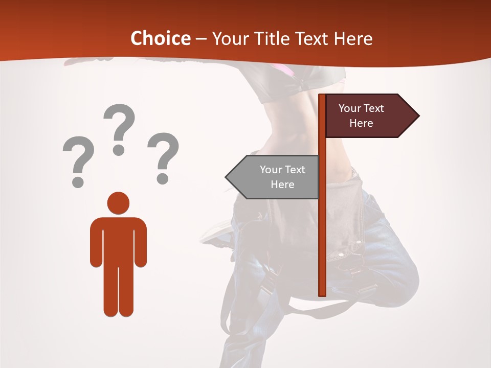 Active Woman Dancer PowerPoint Template