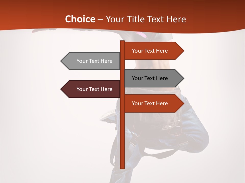 Active Woman Dancer PowerPoint Template