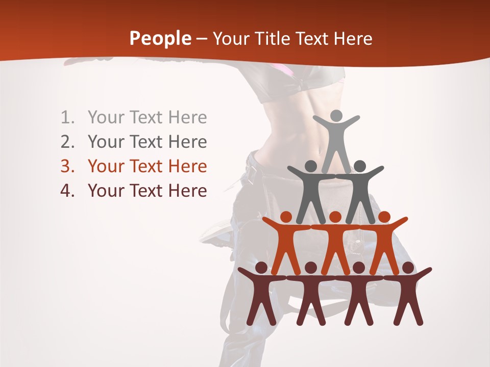 Active Woman Dancer PowerPoint Template