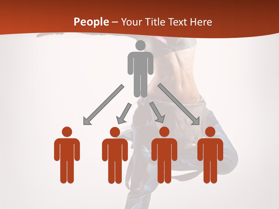 Active Woman Dancer PowerPoint Template