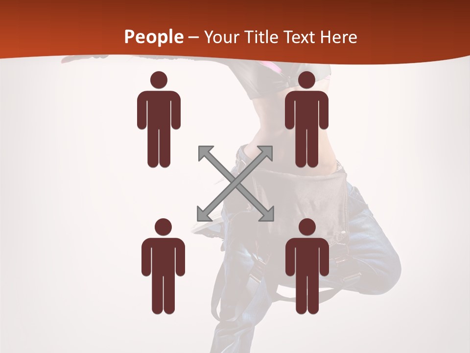 Active Woman Dancer PowerPoint Template