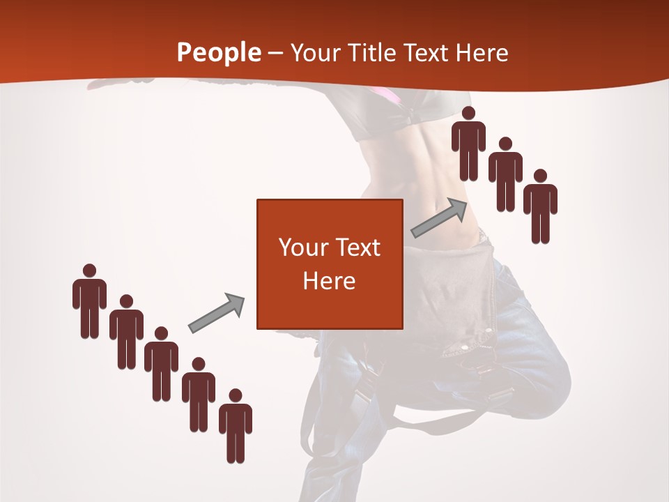 Active Woman Dancer PowerPoint Template