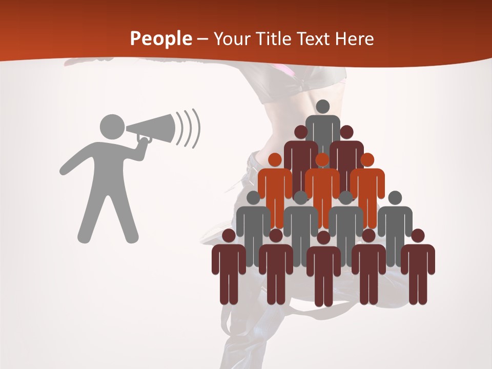 Active Woman Dancer PowerPoint Template