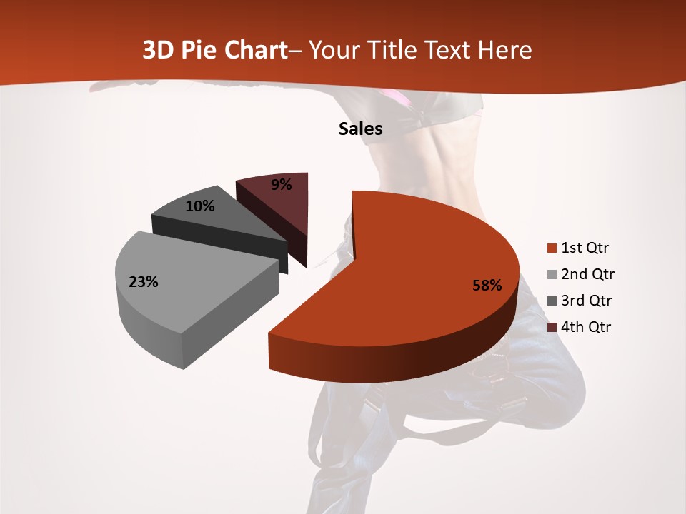 Active Woman Dancer PowerPoint Template