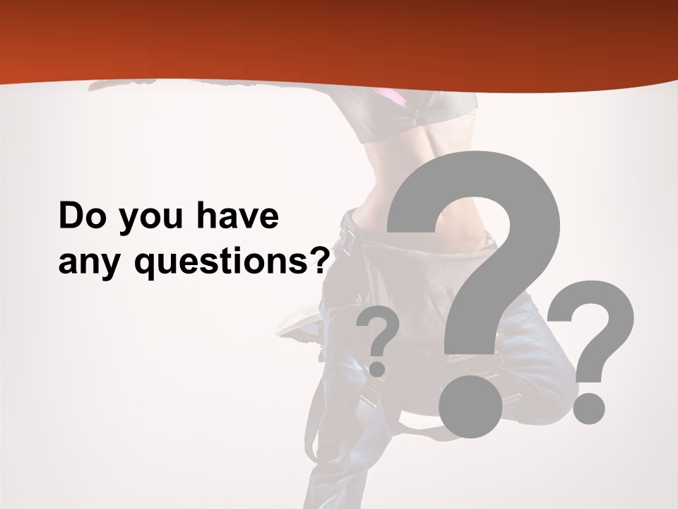 Active Woman Dancer PowerPoint Template