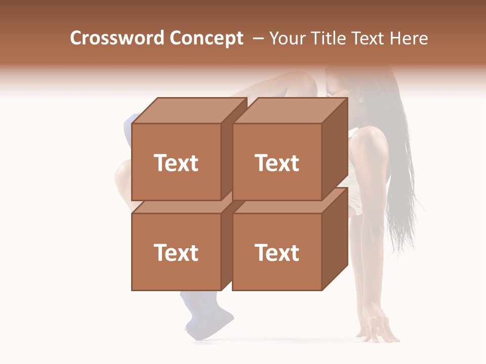 Sexy Figure Stretching PowerPoint Template