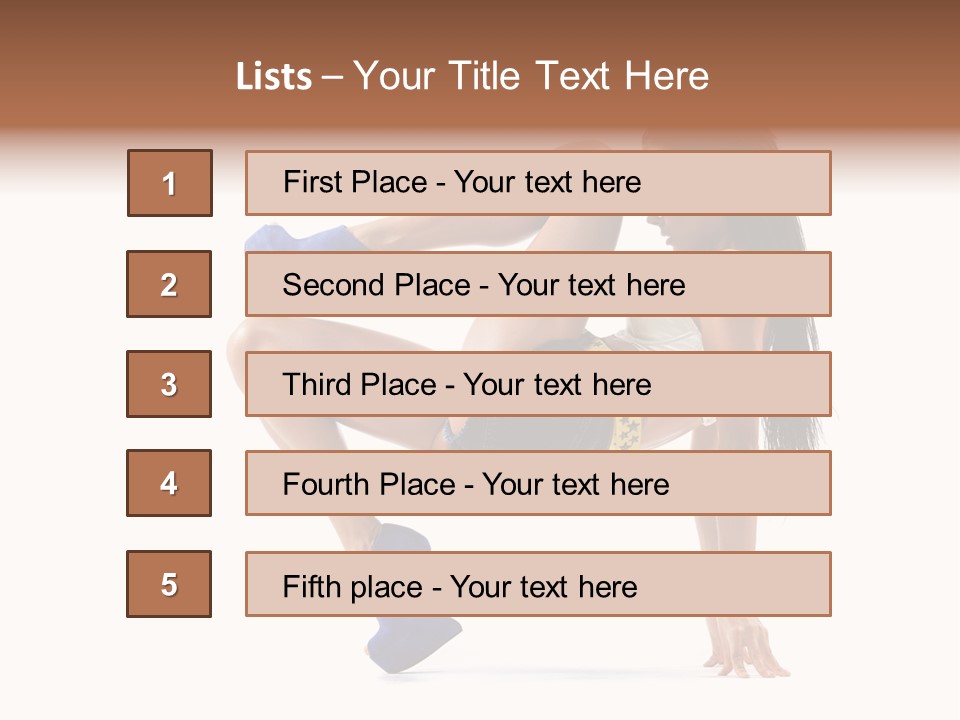Sexy Figure Stretching PowerPoint Template