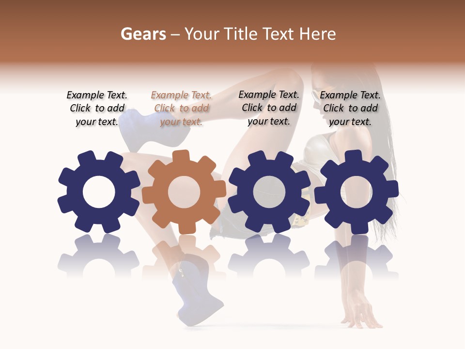 Sexy Figure Stretching PowerPoint Template