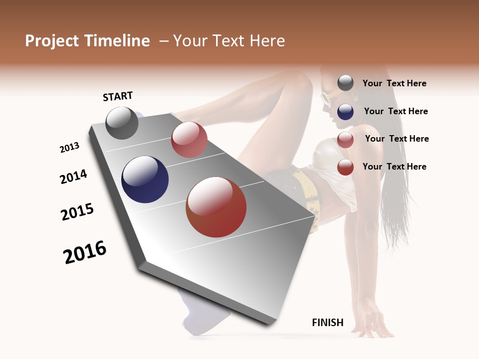 Sexy Figure Stretching PowerPoint Template