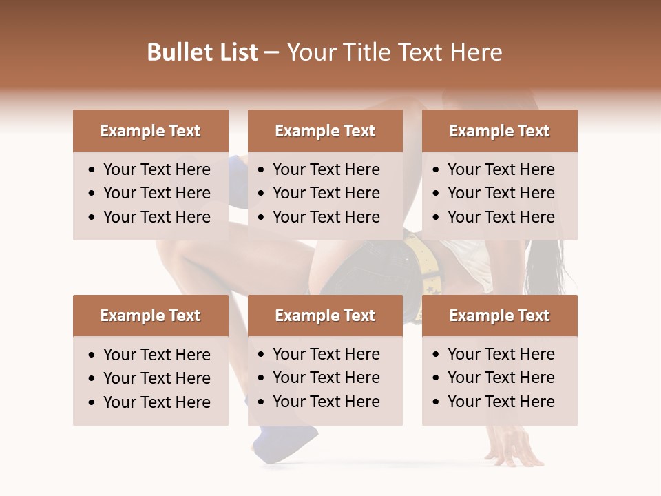 Sexy Figure Stretching PowerPoint Template