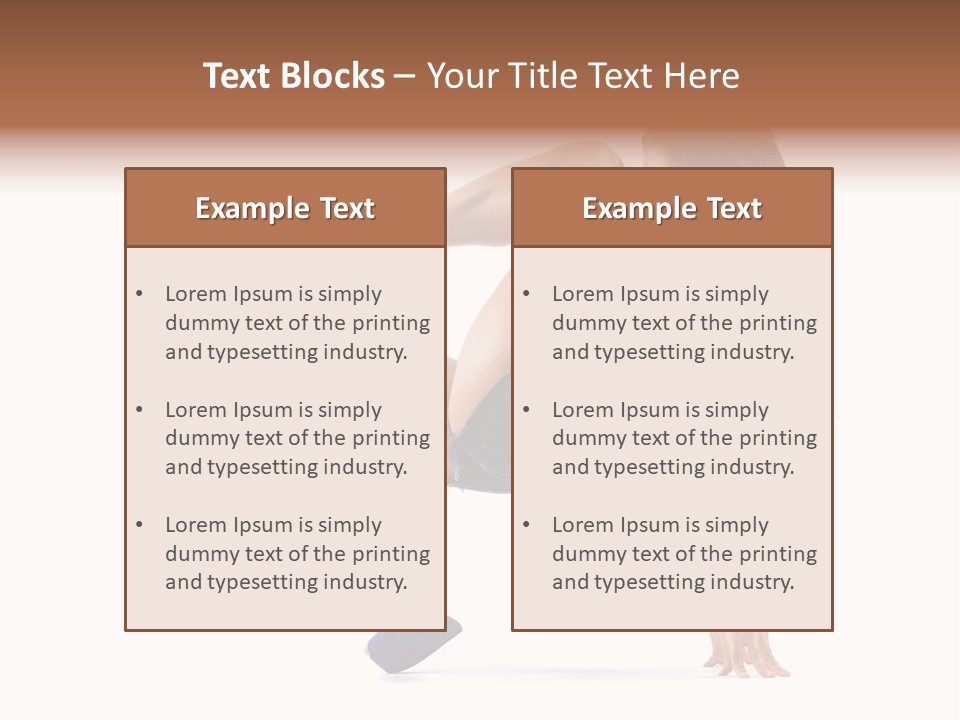 Sexy Figure Stretching PowerPoint Template