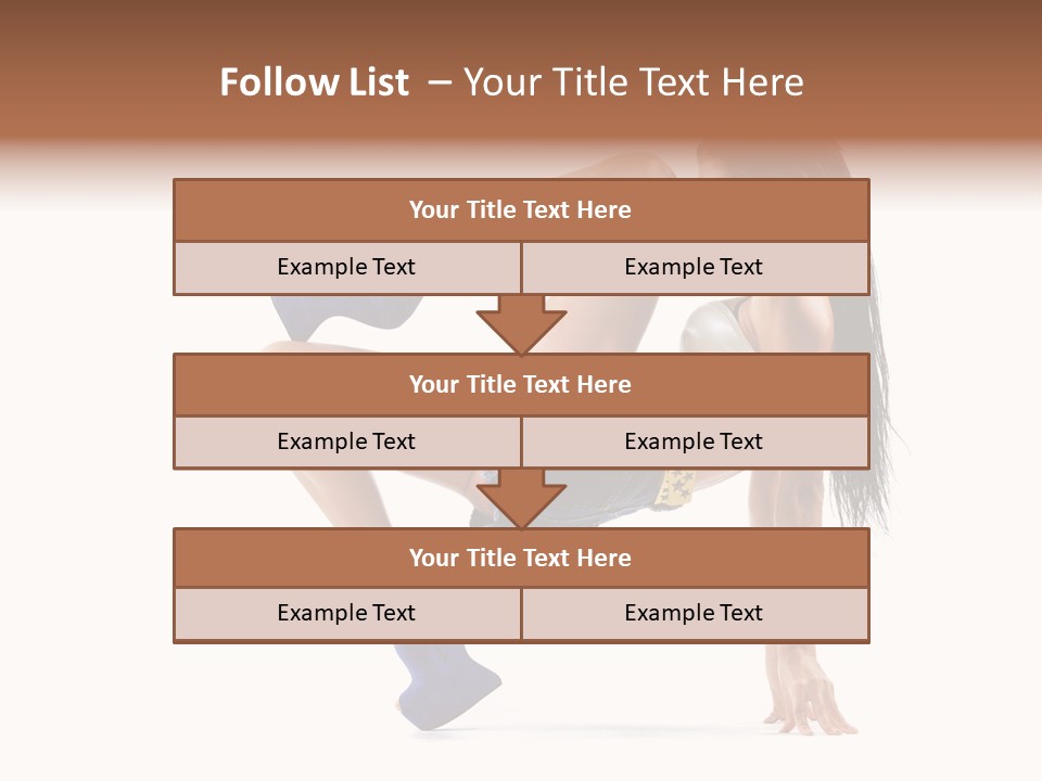 Sexy Figure Stretching PowerPoint Template
