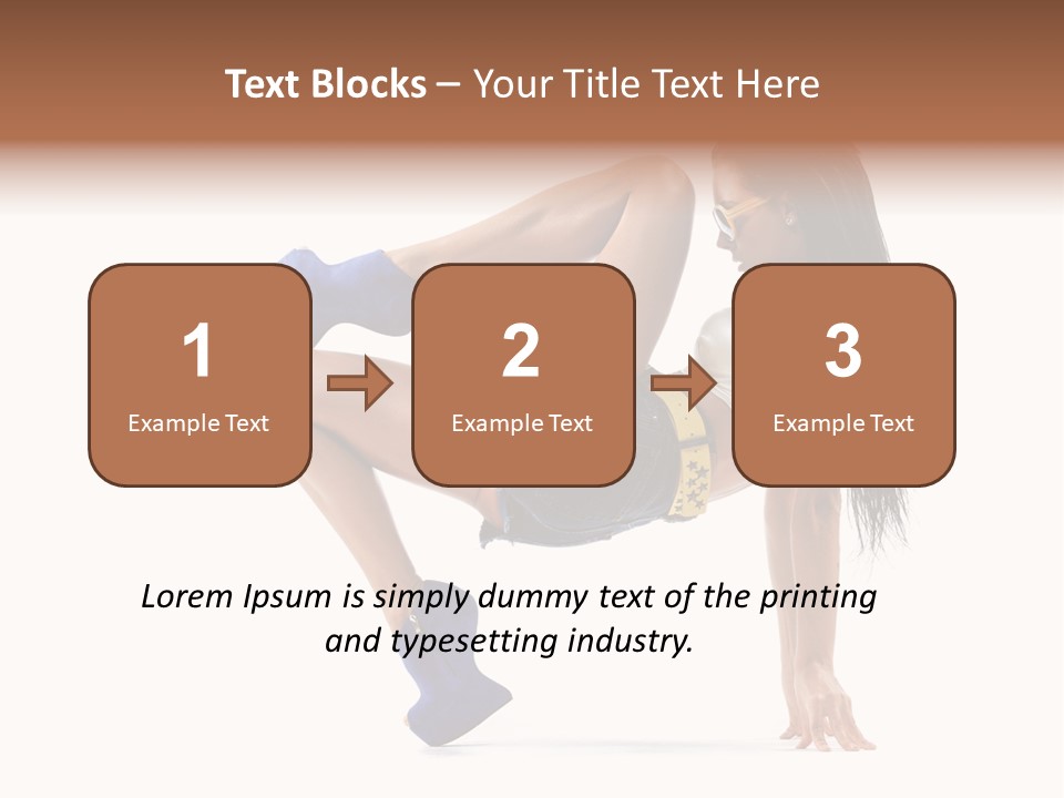 Sexy Figure Stretching PowerPoint Template